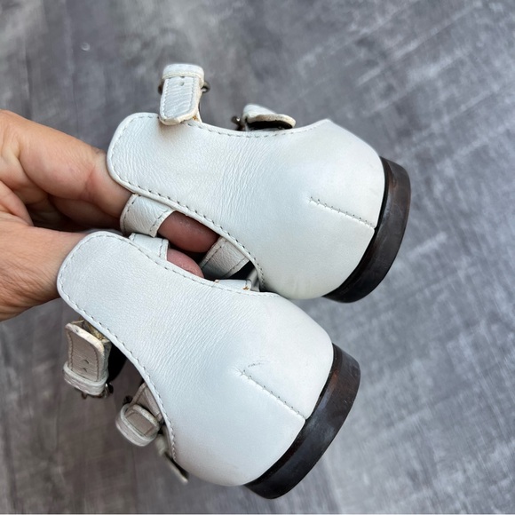 Giuseppe Zanotti Gladiator White Leather Flats Made Italy 37 - Picture 4 of 9